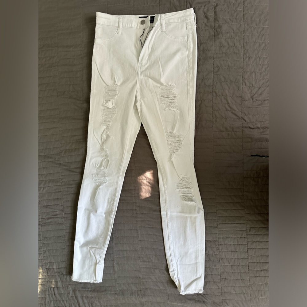 White Ultra High Rise Jean Leggings